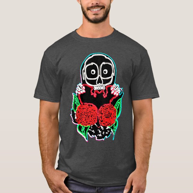 Älskar dig till neon-död t shirt (Framsida)