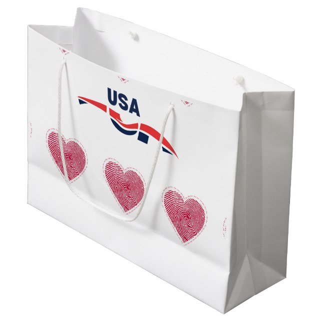 Älskar dig USA presentpåse (Framsidan Vinklad)
