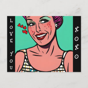 Älskar dig xoxo Saknar dig Vykort