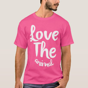 Älskar djur tjej t shirt