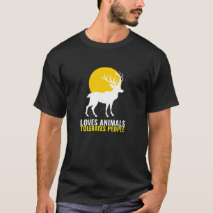Älskar Djur Tolererar Människor T Shirt