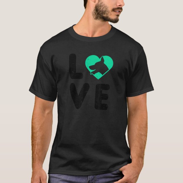 Älskar Dobermann Pinscher T Shirt (Framsida)