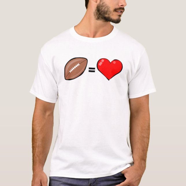 Älskar fotboll  t shirt (Framsida)