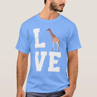 Älskar giraffer vänner t shirt