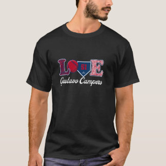 Älskar Gustavo Campero Los Angeles Baseball MLBPA T Shirt