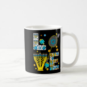 Älskar Hanukkah Menorah Kostym Badminton Älskare S Kaffemugg