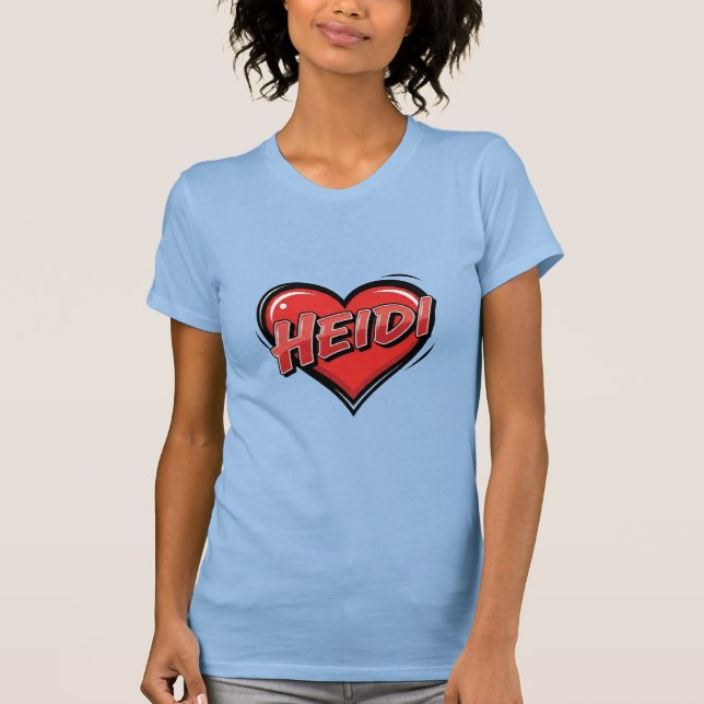 Älskar Heidi T Shirt (Framsida)