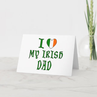 Älskar irländska pappa helgkort