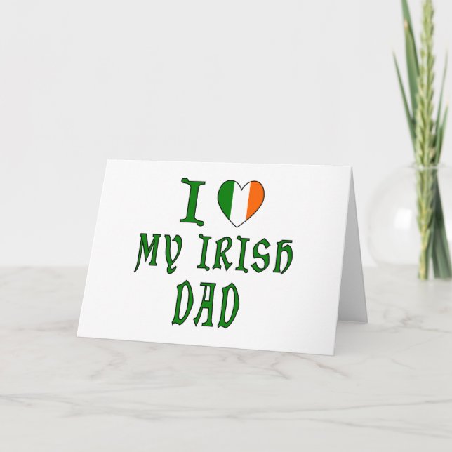 Älskar irländska pappa helgkort (Framsida)