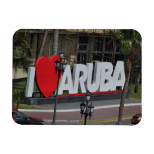 "Älskar jag Aruba", fotografi, Magnet