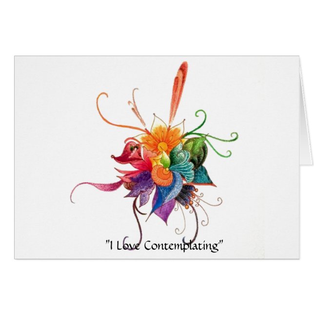 "Älskar jag att beskåda ", Hälsningskort (Framsidan Horizontal)