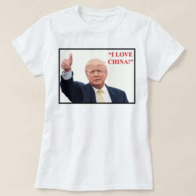 "Älskar jag CHINAN! ", Tee Shirt (Design framsida)