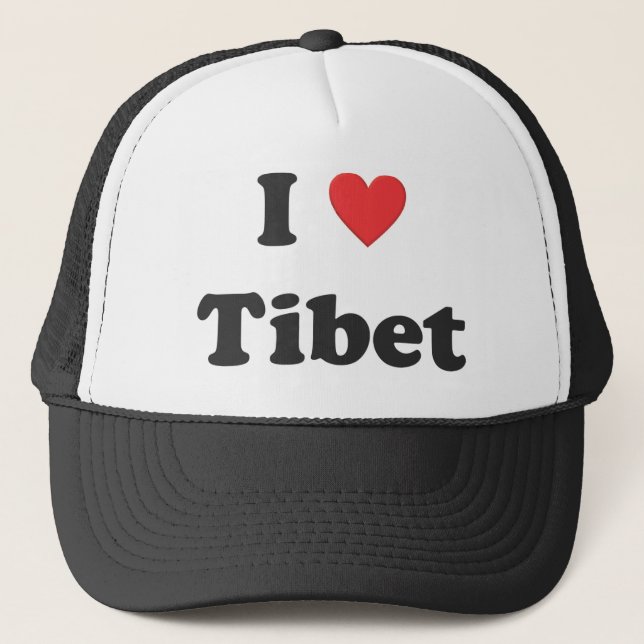 "Älskar jag den TIbet" hatten Truckerkeps (Framsida)