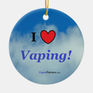 "Älskar jag den Vaping" prydnaden Julgransprydnad Keramik