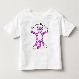 "Älskar jag dig denna mycket" Pinky kattT-tröja Tee