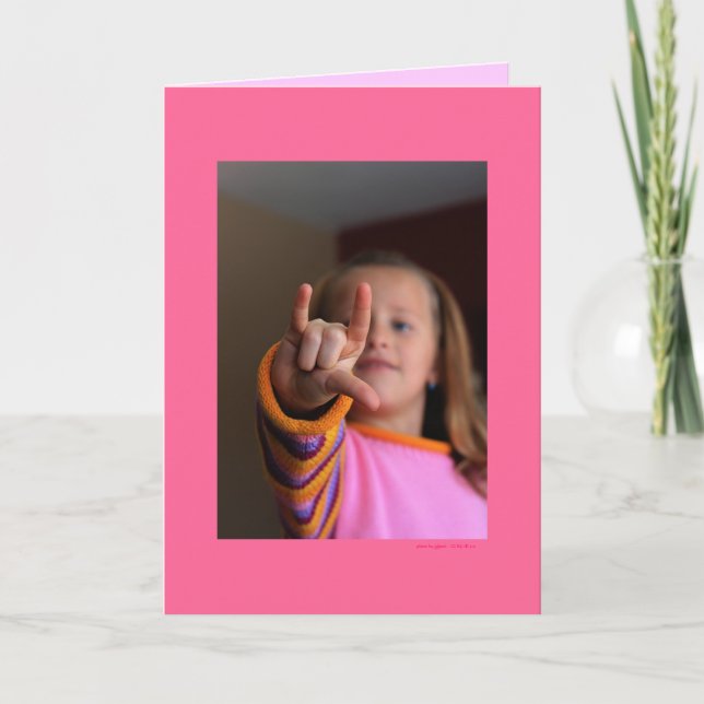 "Älskar jag dig!", (tom insida) Kort (Framsida)