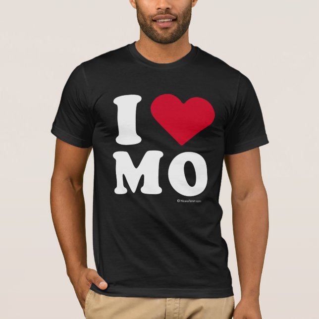 "ÄLSKAR JAG MO," "SOM JAG ÄLSKAR MISSOURI ", T SHIRT (Framsida)