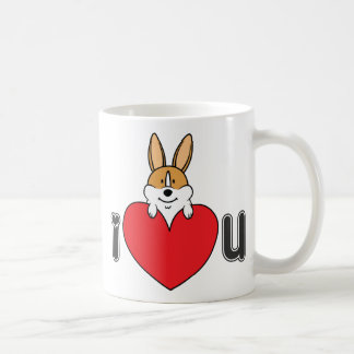 "Älskar jag muggen för U-" Corgikaffe Kaffemugg