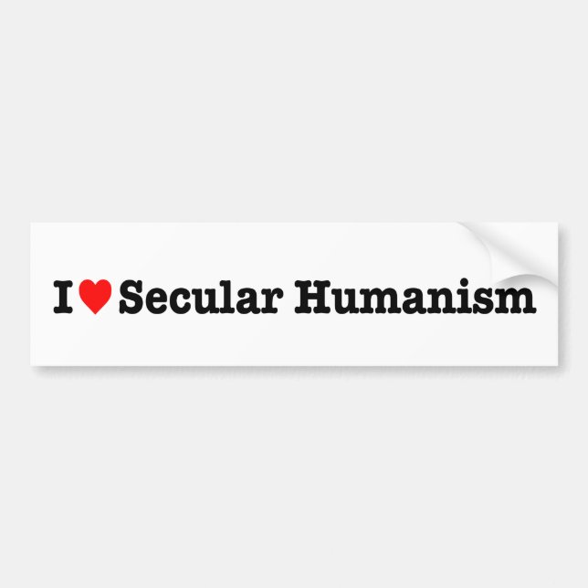 "ÄLSKAR JAG SEKULÄR HUMANISM", BILDEKAL (Framsidan)