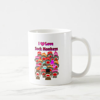 "ÄLSKAR JAG SOCK MONKEY" gåvor Kaffemugg