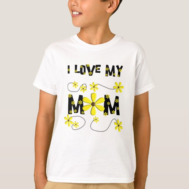 "Älskar jag ungeT-tröja för min mamma" T Shirt (Framsida)