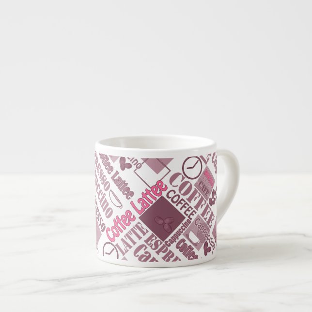 Älskar kaffe espressomugg (Framsida höger)