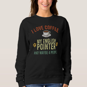 Älskar Kaffe Hund Ägare Koffein Cappuccino Engelsk T Shirt