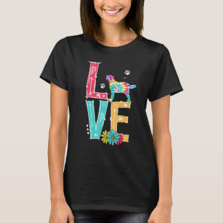 Älskar Labrador Retriever Tie Dye Labrador Retriev T Shirt