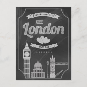 älskar London  Vykort