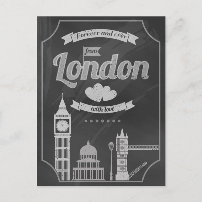 älskar London  Vykort (Framsida)