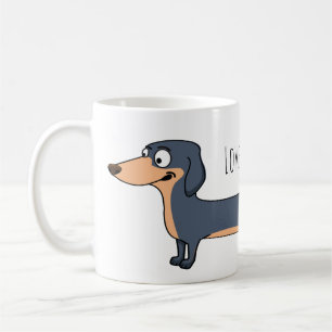 Älskar Long Dog - Dachshund-mugg Kaffemugg