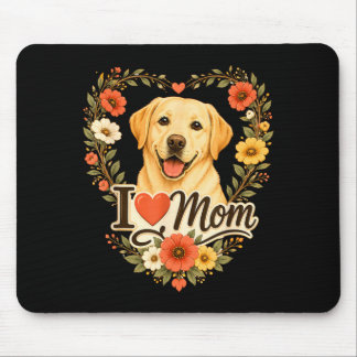 Älskar Mamma För Golden Retriever Mammar En Valp B Musmatta