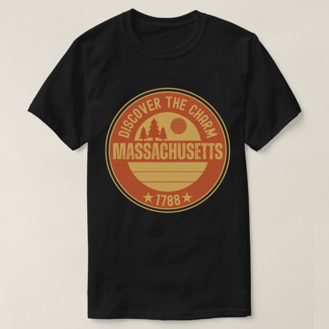 Älskar Massachusetts - Sött MA-delstatsgåva  T Shirt (Design framsida)