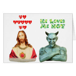 Älskar mig -- Älskar mig inte (den original- Hälsningskort
