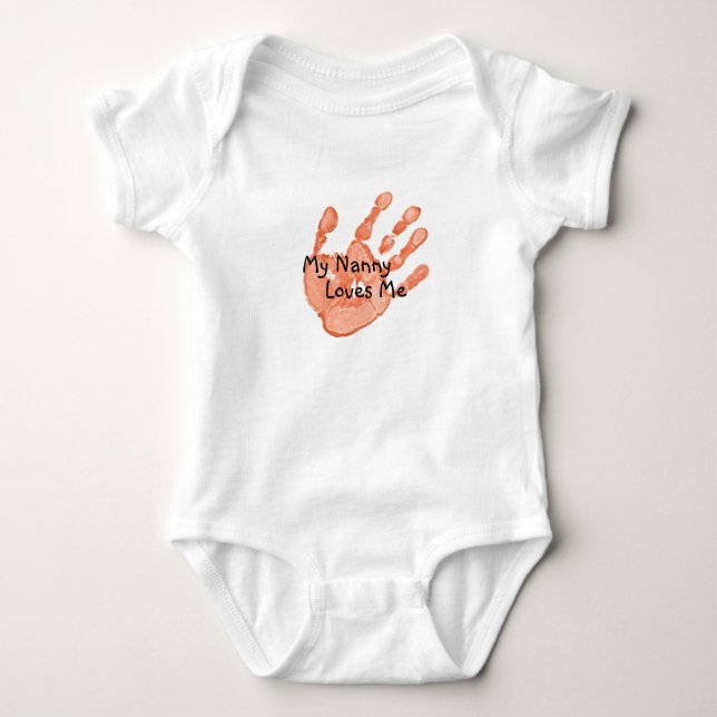 "Älskar min barnflicka mig" - orangen T-shirt (Framsida)