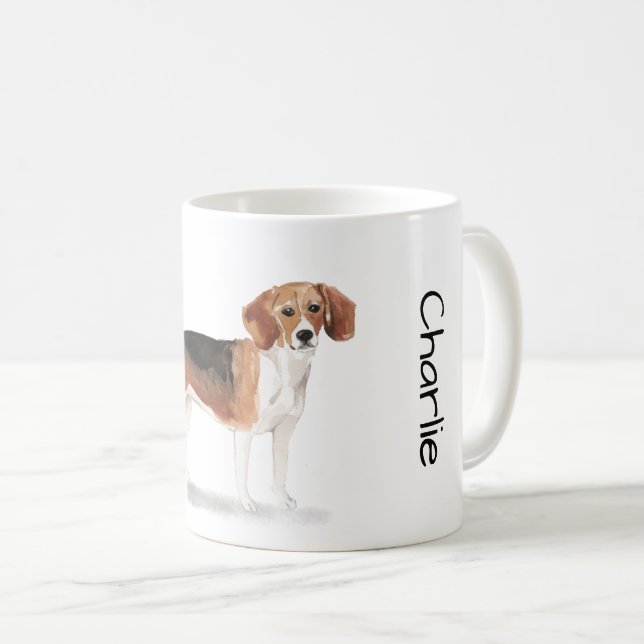 Älskar min Beagle Kaffemugg (Framsida höger)