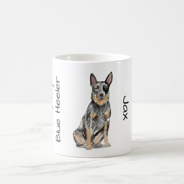 Älskar Min Blue Heeler Kaffemugg (Center)