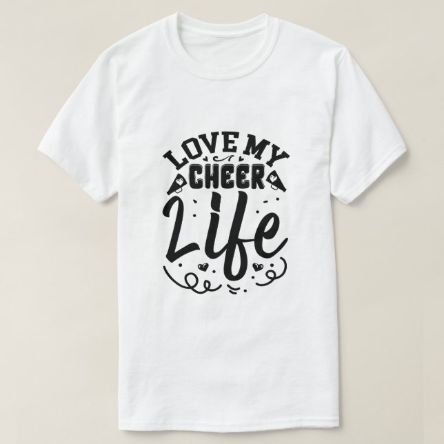 Älskar Min Cheer Liv T Shirt (Design framsida)