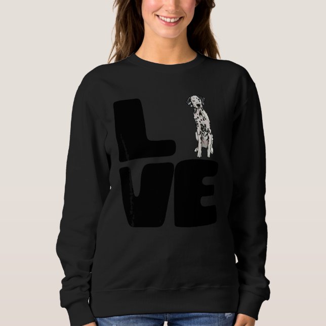 Älskar Min Dalmatiner Hund T Shirt (Framsida)