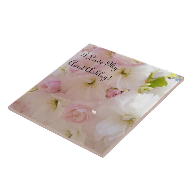 Älskar min faster presenter Blommor Kakel Kakel ko (Sidan)