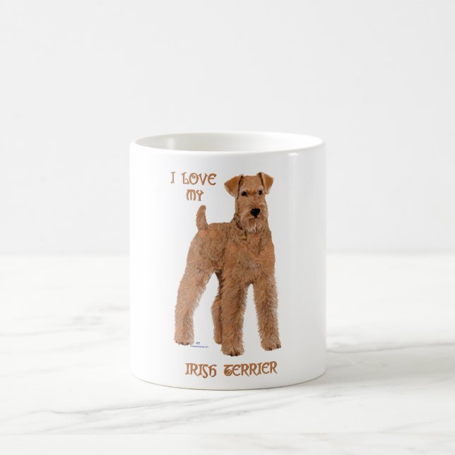 Älskar min irländska terrier kaffemugg (Center)