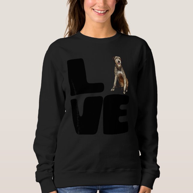 Älskar min irländska varghund hund t shirt (Framsida)