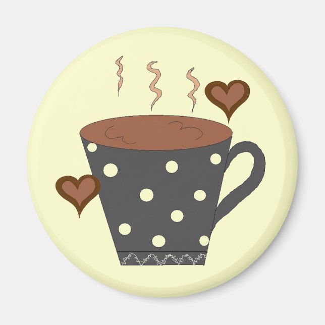 Älskar min kaffe... magnet (Framsidan)
