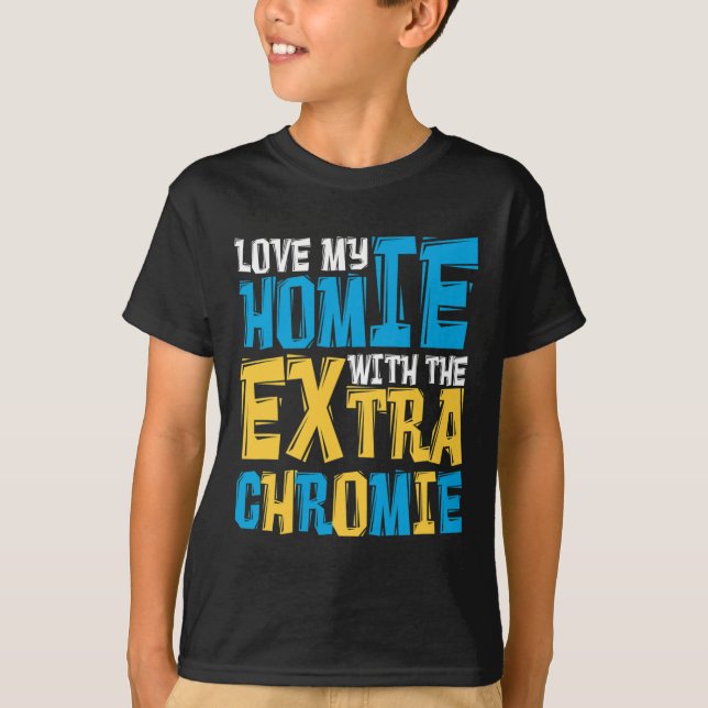 Älskar Min Kompis Med Det Extra Kromosomet Downs S T Shirt (Framsida)
