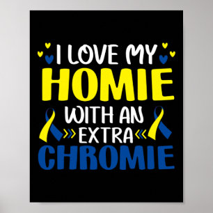 Älskar Min Kompis Med En Extra Kromosom Trisomi 21 Poster