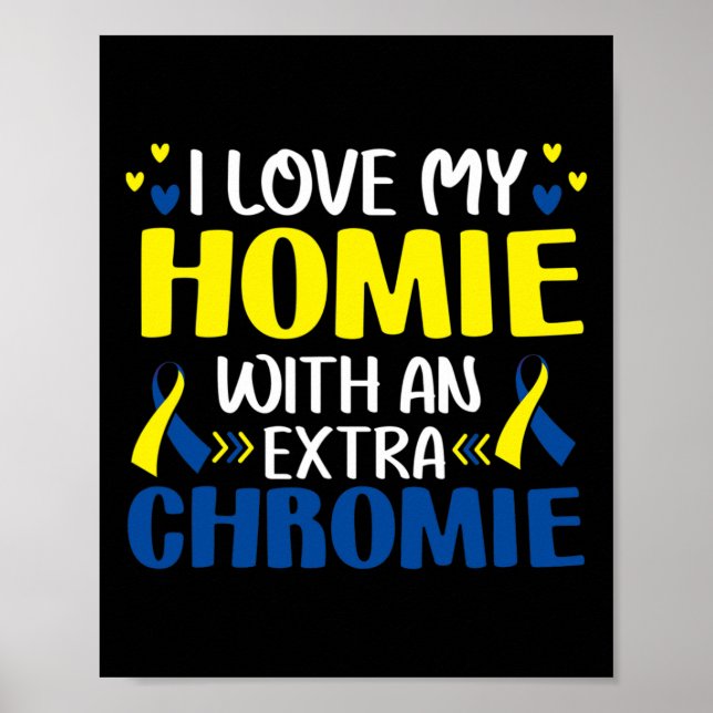 Älskar Min Kompis Med En Extra Kromosom Trisomi 21 Poster (Framsidan)