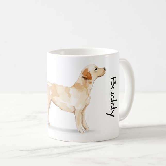Älskar min Labrador Retriever   Kaffemugg (Framsida höger)
