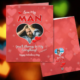 Älskar Min Man Vikt Valentinskort Kort
