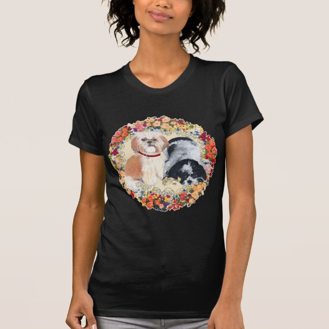 Älskar Min Shih Tzu T Shirt (Framsida)