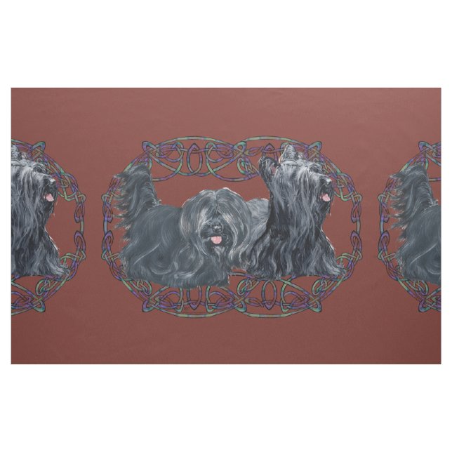 Älskar min Skye Terrier Tyg (Fat Quarter)